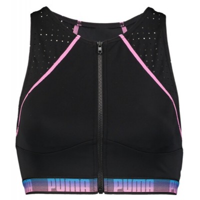 Лиф Puma Swim Women High Neck Zip Top 1P Black Combo XS