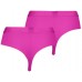 Женские трусы Puma Women High Waist Sporty String 2P Pack Deep Orchid XS