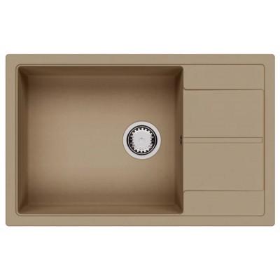 Chiuvetă de bucătărie Fabiano Cubix 78x50 XL Beige