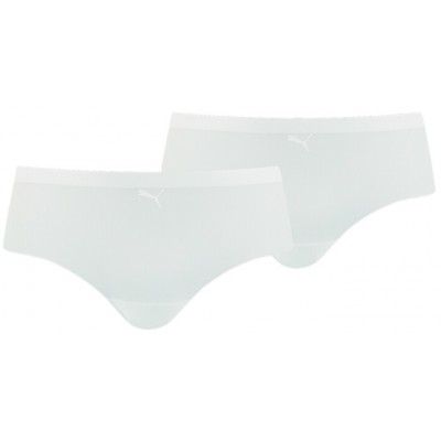 Сhiloţi pentru dame Puma Women Seamless Hipster 2P Pack White S