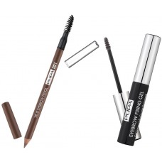 Набор декоративной косметики Pupa True Eyebrow Pencil 001 & Eyebrow Fixing Gel