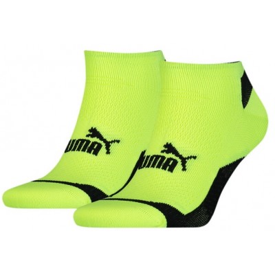 Мужские носки Puma Unisex Performance Run Sneaker 2P Neon Yellow 35-38