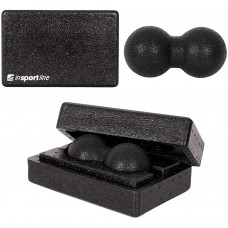 Blocul de sprijin pentru yoga + minge masaj Insportline Hiden 2-in-1 (21697)