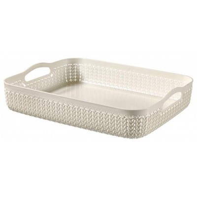 Coș depozitare Curver Knit A4 4.5L Cream (234660)