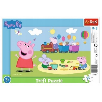 Пазл Trefl 15 Happy Train / Peppa Pig (31406)