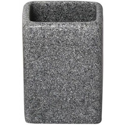 Pahar pentru periuțe de dinți Tendance Grey Stone (43657)