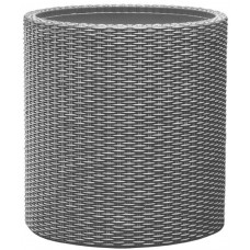 Ghiveci Keter Cylinder Planter S Silver Gray (224124)