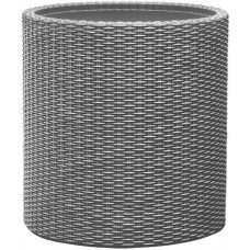 Ghiveci Keter Cylinder Planter M Silver Gray (224150)