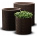 Ghiveci Keter Cylinder Planters S+M+L Brown (220455)