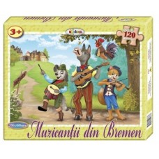 Puzzle Dorința 120 Muzicantii din Bremen