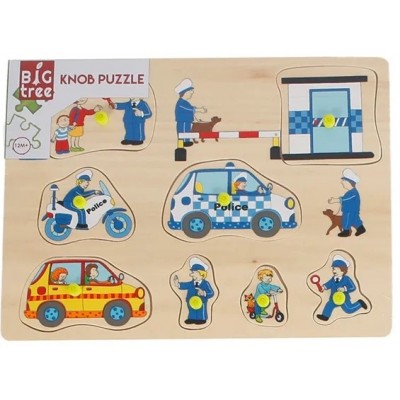 Развивающий набор Big Tree Knob Puzzle Police/Ambulance/Fire (610067)