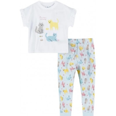 Pijamale pentru copii 5.10.15 3W4203 White/Blue 110-116cm