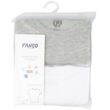 Tricou pentru copii Panço 9935815196 White/Grey 146cm 2pcs