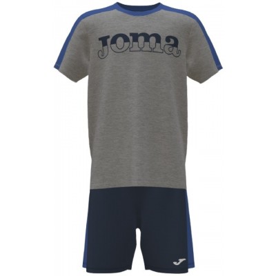 Costum sportiv pentru copii Joma 500516.280 Melange Grey/Navy 3XS