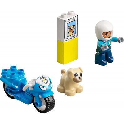 Set de construcție Lego Duplo: Police Motorcycle (10967)