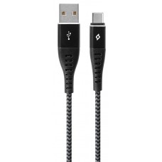 USB Кабель Ttec Micro USB to Type-C 2.4A 1m Black