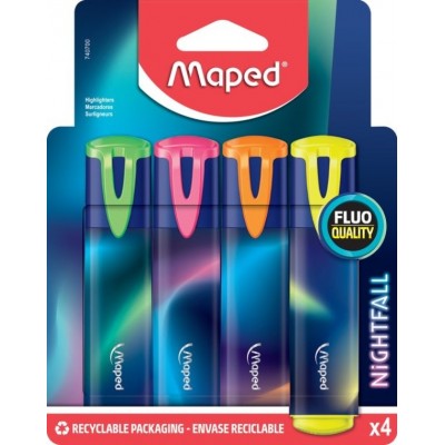 Markere Maped Nightfall 4pcs