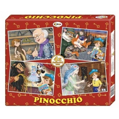 Puzzle Dorința 4in1 Pinocchio