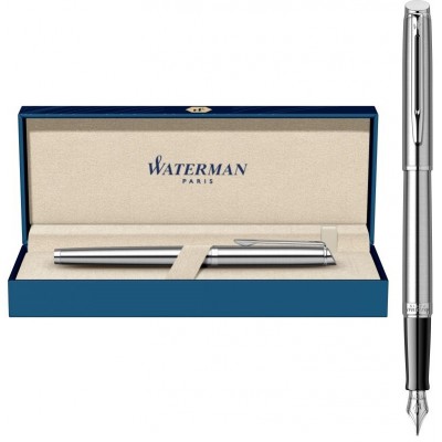 Перьевая ручка Waterman Paris Hemisphere Essential Stainless Steel PDT (S0920410)