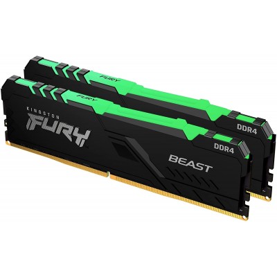 Оперативная память Kingston Fury Beast 32Gb DDR4-3200MHz Kit (KF432C16BBAK2/32)