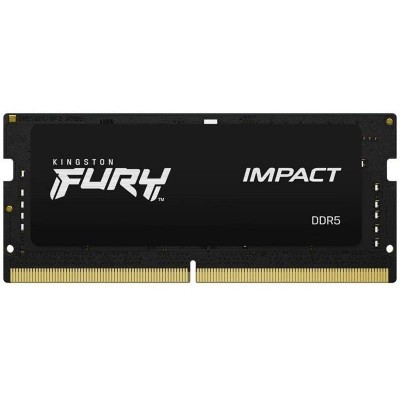 Оперативная память Kingston Fury Impact 16Gb DDR5-4800MHz SODIMM (KF548S38IB-16)