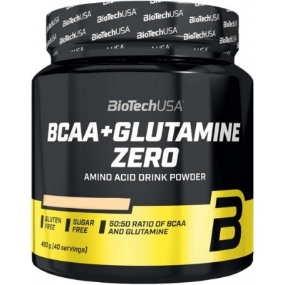 Aminoacizi Biotech BCAA + Glutamin Zero Peach Ice Tea 480g