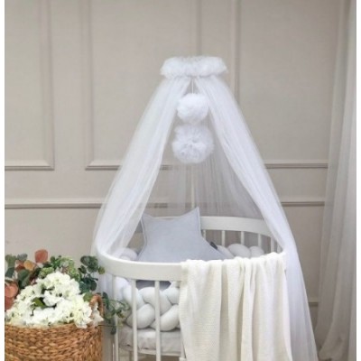 Балдахин для кроватки Veres White (158.1.08)