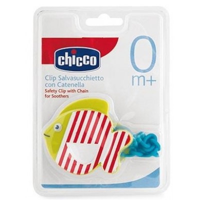 Клипса для пустышки Chicco Flower And Fish (70195.02)