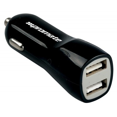 Încărcător auto Promate Vivid 2xUSB Black