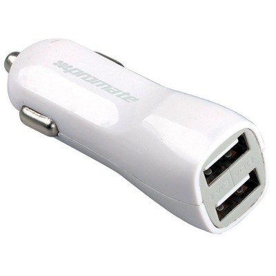 Автомобильная зарядка Promate Vivid 2xUSB White