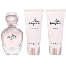 Парфюмерный набор для неё Salvatore Ferragamo Amo Ferragamo Flowerful EDT 50 ml + Shower Gel 50ml + Body Lotion 50ml