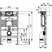 Инсталляция для подвесного унитаза Tece 9.300.380