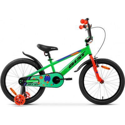 Bicicletă copii Aist Pluto 16 Green/Orange