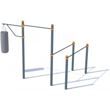 Aparat fitness exterior PlayPark Barele-ABS-Box C-006