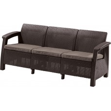 Canapea Keter Corfu Love Seat Max Brown/Beige (223207)