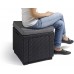 Fotoliu moale Keter Cube With Cushion Graphite/Gray (213785)