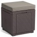 Fotoliu moale Keter Cube With Cushion Brown (209435)