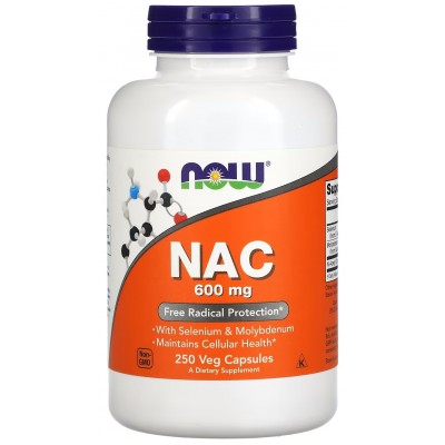 Антиоксидант NOW NAC 600mg 100cap