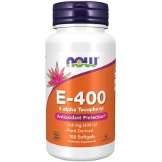 Витамины NOW E-400 D-Alpha Tocopheryl 100cap