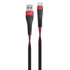 Cablu USB Hoco U39 Slender Type-C Red/Black