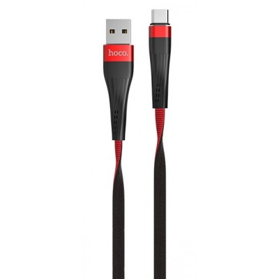 Cablu USB Hoco U39 Slender Type-C Red/Black