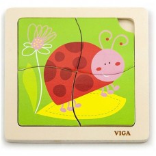 Puzzle Viga 4 Ladybird (50140)