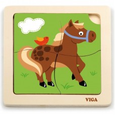 Puzzle Viga 4 Horse (51312)