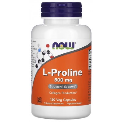 Аминокислоты NOW L-Proline 500mg 120cap