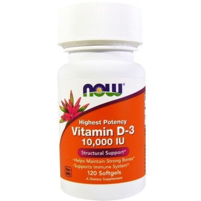 Витамины NOW Vitamin D-3 10000 IU 120cap