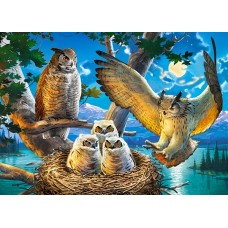 Пазл Castorland 180 Owl Family (B-018437)