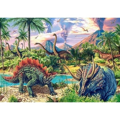 Puzzle Castorland 120 Midi Dinosaur Volcanos (B-13234)