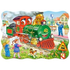 Puzzle Castorland 30 Midi Green Locomotive (B-03433)