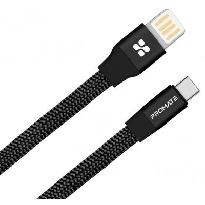 USB Кабель Promate Coiline-C Black