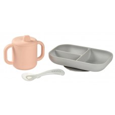 Набор посуды Beaba Old Pink 3in1